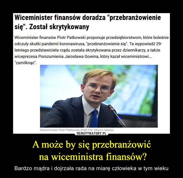 Piotr Patkowski o finansach i kosztach walki z pandemią...