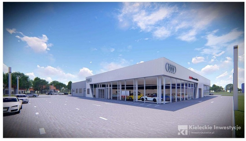Salon Audi powstaje w Kielcach. Jak będzie wyglądał? (WIZUALIZACJE)