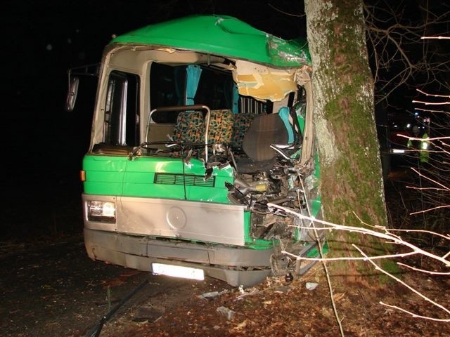 Wypadek autobusu pod Kolobrzegiem