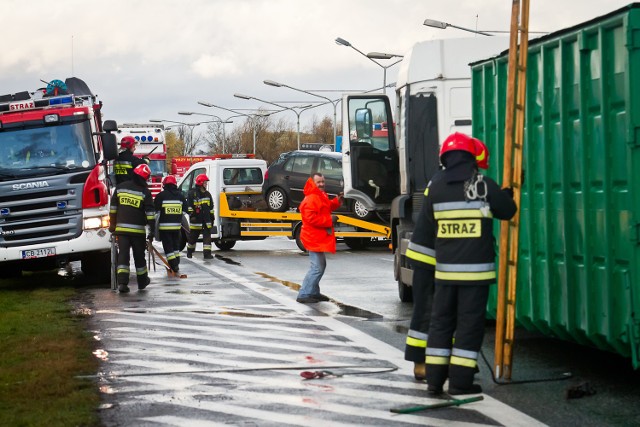 Wypadek na Alei Jana Pawła II w Bydgoszczy