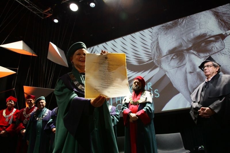 Janusz Gajos otrzymał tytuł doktora honoris causa łódzkiej Szkoły Filmowej [zdjęcia]