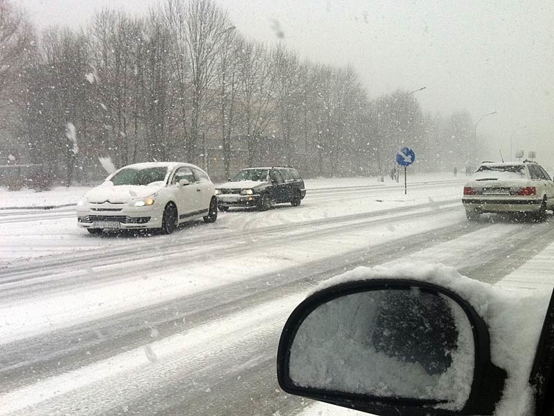 Śnieżyca w Rzeszowie.