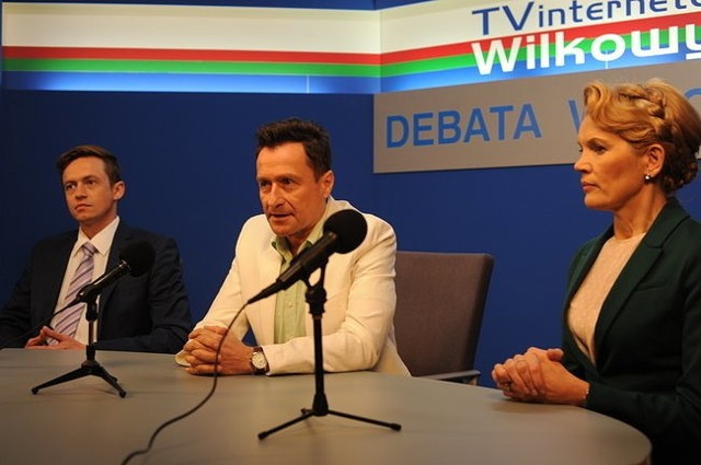 Więcławska i Duda podczas debaty wyborczej (fot. AplusC)