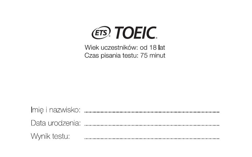 Wielki Test Języka Angielskiego w Gdyni. Sprawdź się. Rozwiąż test! [TOEIC, ARKUSZE, ODPOWIEDZI]