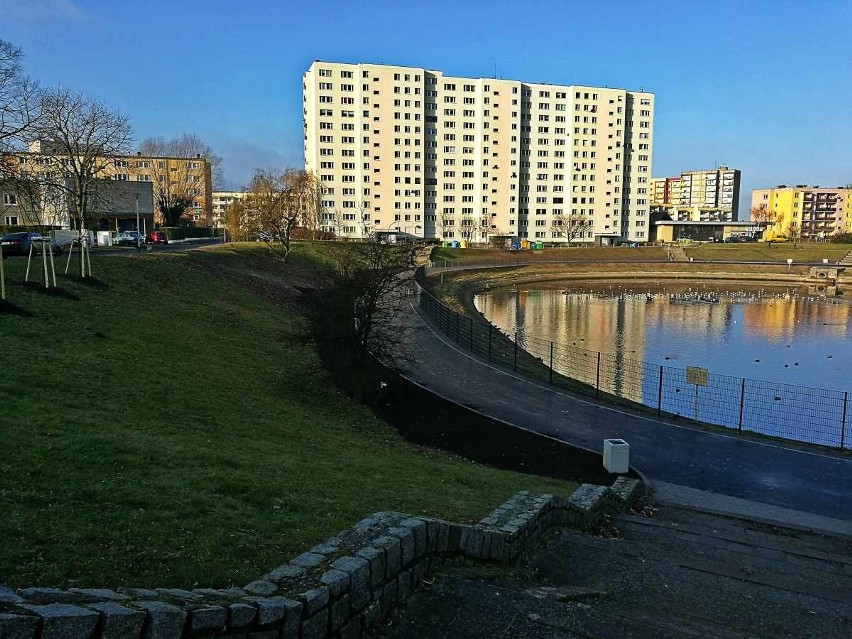 Staw Rubinowy w Szczecinie po przebudowie