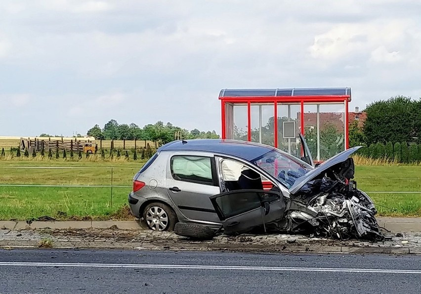 Wypadek na DK 11 w Biskupicach.