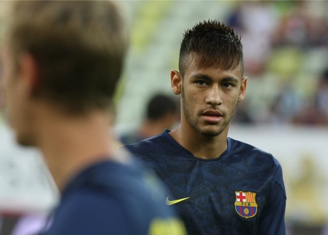 30.07.2013. gdansk nz neymar.. mecz fc barcelona vs lechia gdansk na pge arena gdansk fot. tomasz bolt / polskapresse ..dziennik baltycki