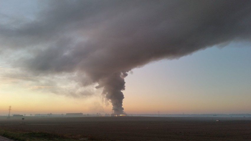Potężny pożar fabryki PolMag w Olszowej. Płonie 47 ton magnezu