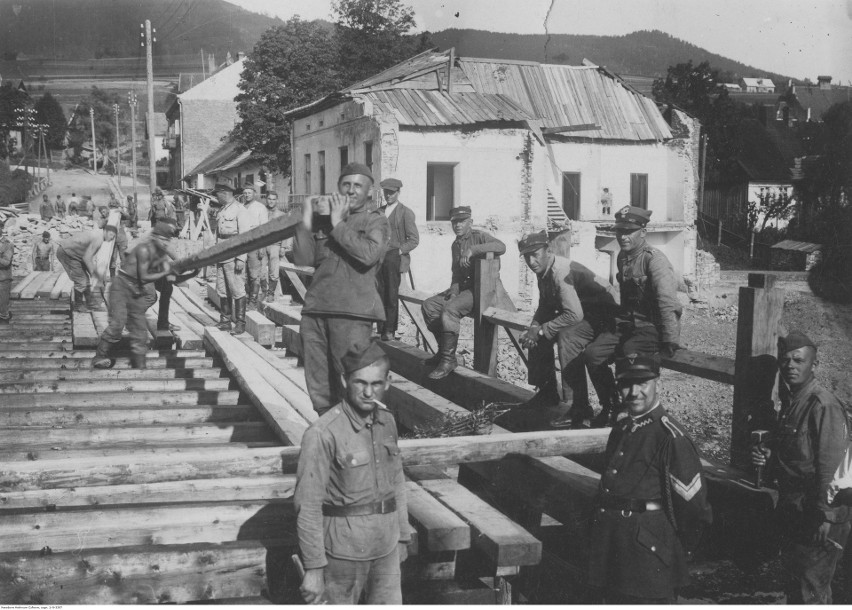 Most na potoku Mordarka, 1934