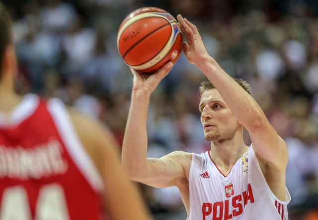 17.09.2018 gdansk.  hala ergo arena.  mecz kwalifikacyjny do mistrzostw swiata: polska - chorwacja. nz.  adam waczynski - 12 fot. karolina misztal / polska press/dziennik baltycki