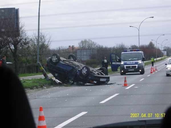 Wypadek na ul. Warszawskiej w Rzeszowie