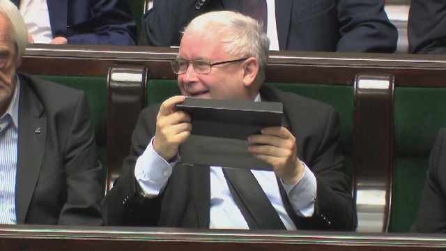 Z czego śmiał się Jarosław Kaczyński? Co rozbawiło prezesa PiS?