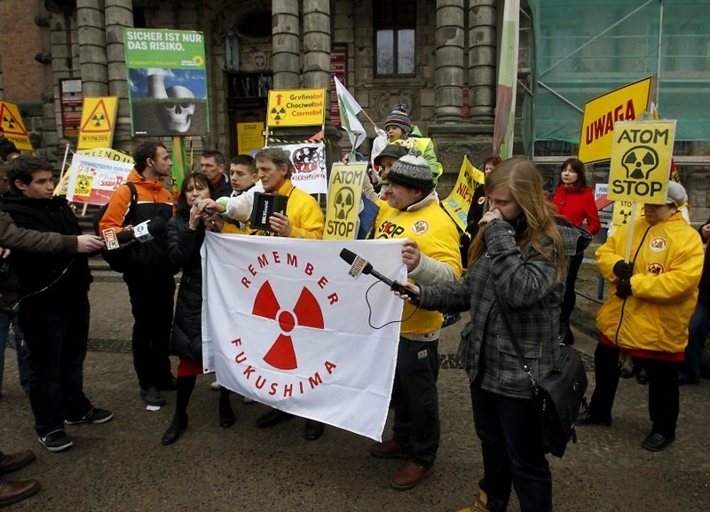 Protest przeciw budowie elektrowni atomowej [fot. A. Szkocki]