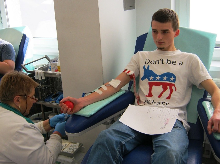 Uczniowie ZSZ w Gorlicach oddali ponad 20 litrów krwi
