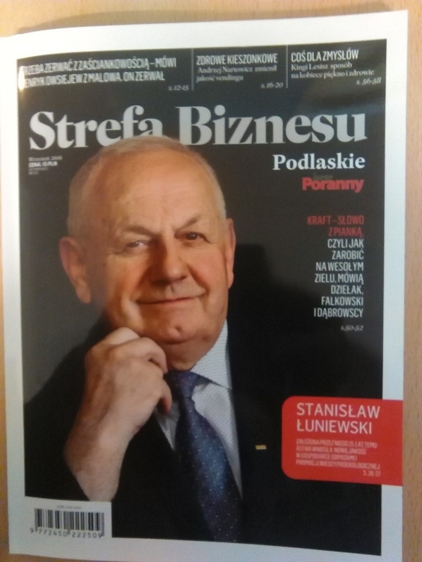Okładka najnowszego wydania Strefy Biznesu Podlaskie...