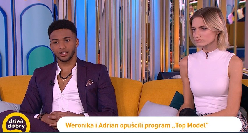 Weronika Pawelec i Adrian Nkwamu z "Top Model" w Dzień Dobry TVN. Mówią o kulisach programu. Zobaczcie wideo i zdjęcia