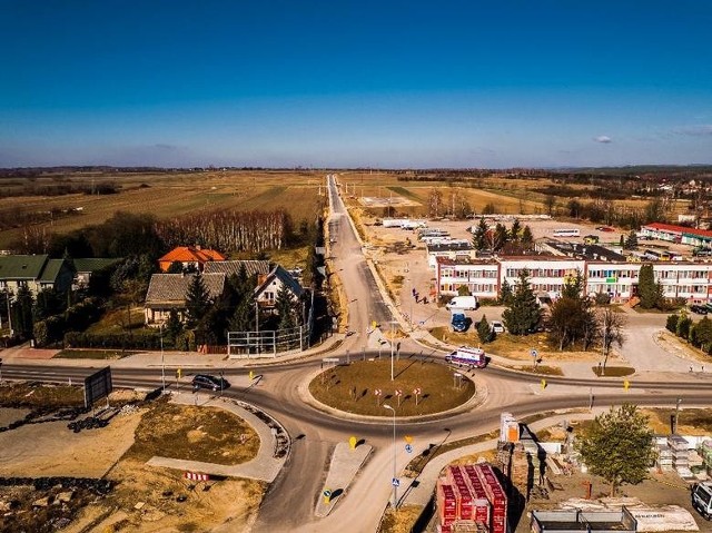 Budowa obwodnicy Staszowa, kwiecień 2019