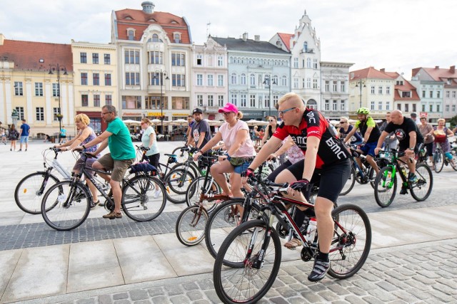 Przejazd Bydgoskiej Masy Krytycznej w lipcu 2019