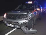 Policyjny radiowóz zderzył się z jeleniem na Dolnym Śląsku