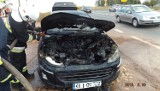 Na „siódemce” w gminie Chęciny zapalił się samochód
