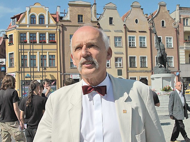 Janusz Korwin-Mikke, szef Kongresu Nowej Prawicy