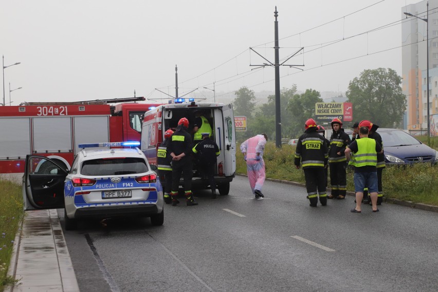 Do jednego z łódzkich szpitali trafił kierowca motocyklu,...