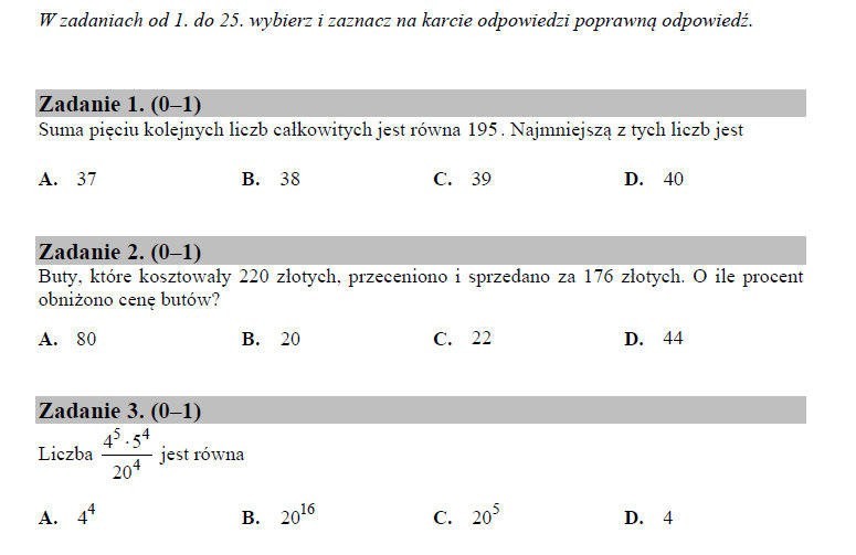 Matura poprawkowa 22.08.2017 Matematyka - odpowiedzi,...