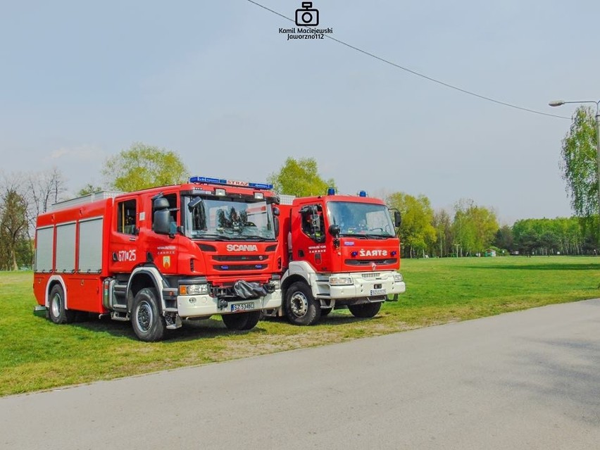 Strażacy gasili pożar lasu na Sosinie - ćwiczenia