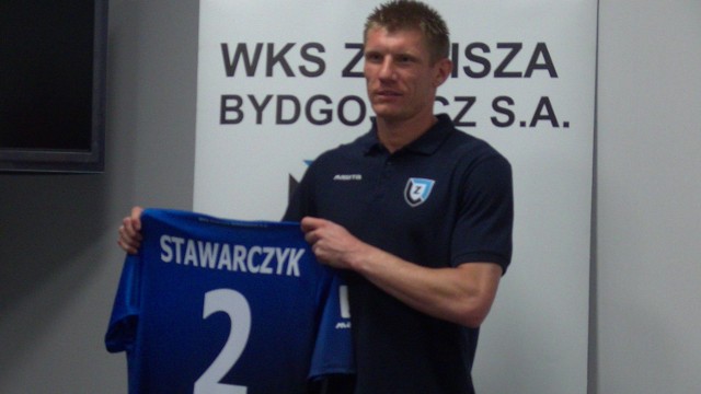 Piotr Stawarczyk, stoper Zawiszy Bydgoszcz.