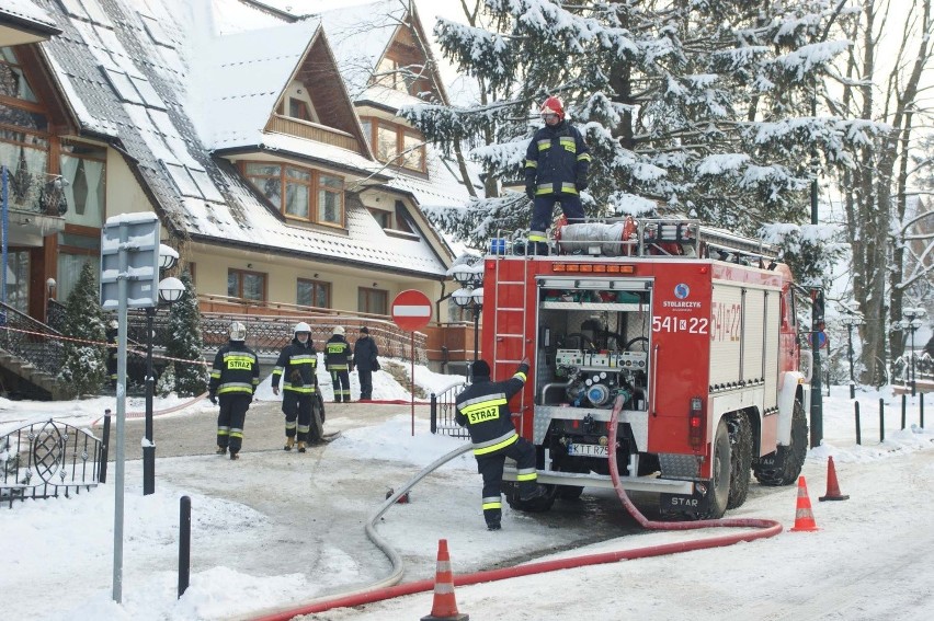 Zakopane. Ugaszono pożar w hotelu Belvedere