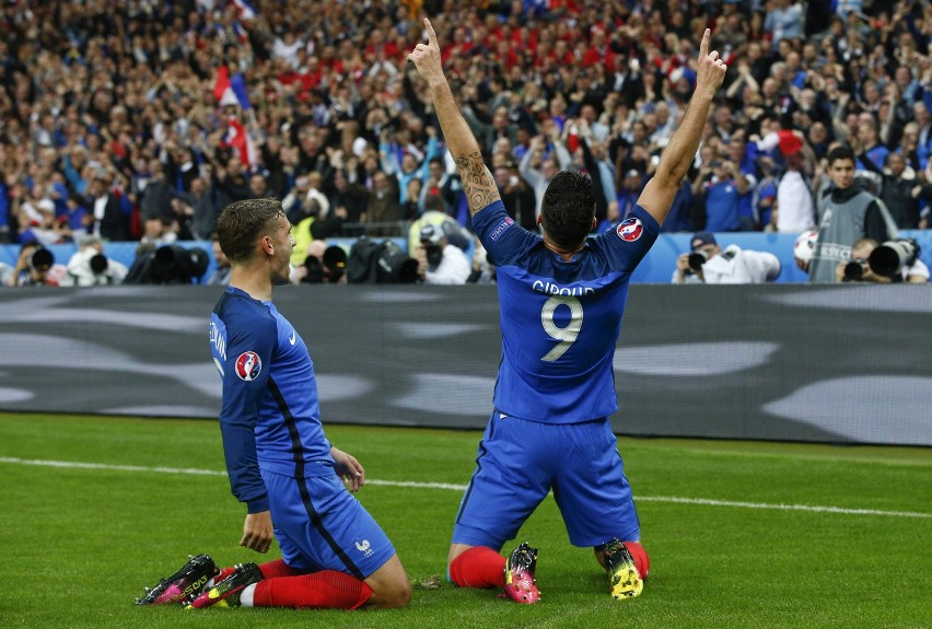 Niemcy - Francja w półfinale Euro 2016 Olivier Giroud i...