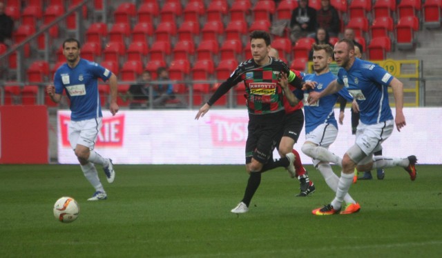 Łukasz Grzeszczyk zaliczył w Chojnicach asystę i sam ustalił wynik meczu w doliczonym czasie gry