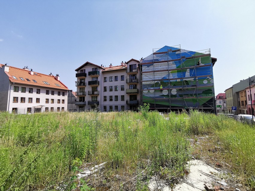 Chrzanów. Ekologiczny mural powstaje przy ul. Mickiewicza. Będzie pochłaniać smog [ZDJĘCIA] 