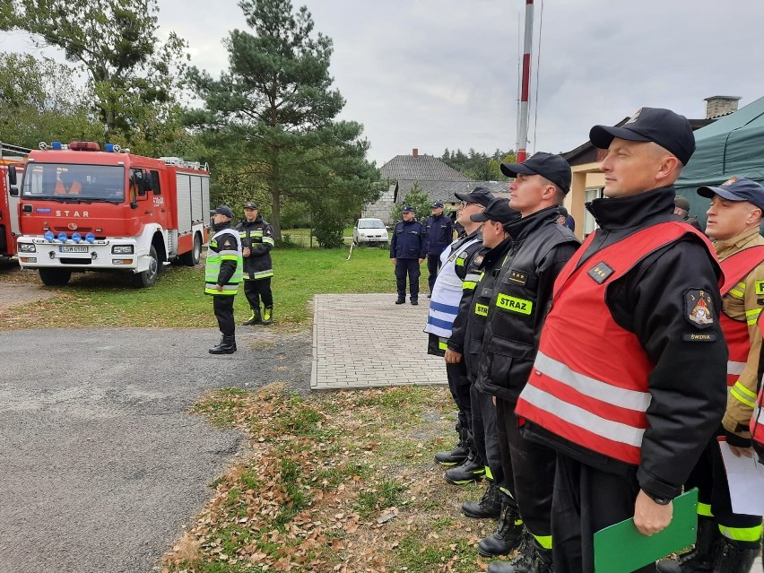 Ćwiczenia zgrywające jednostek OSP i służb powiatu świdnickiego odbyły się na terenie gminy Trawniki