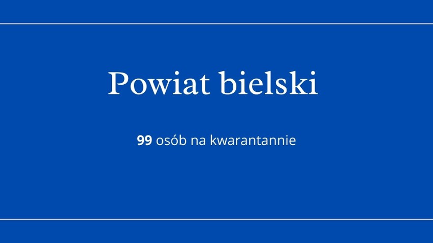 Ile osób przebywa na kwarantannie w powiatach i miastach...