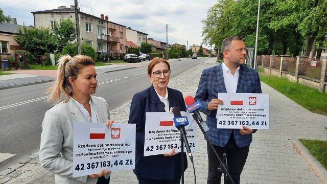 Od 2020 roku do kasy starostwa powiatowego w Radomsku wpłynęło prawie 42,5 mln zł z rządowego dofinansowanie na inwestycje drogowe
