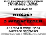 Na Skwerku Obfitości w Ostrowi organizują Wieczór z Patriotyzmem