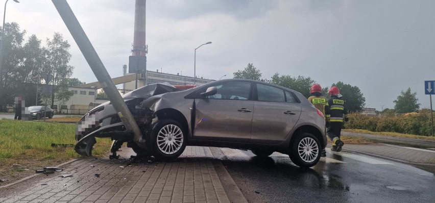 Wypadek na ulicy Słowiańskiej w Koszalinie
