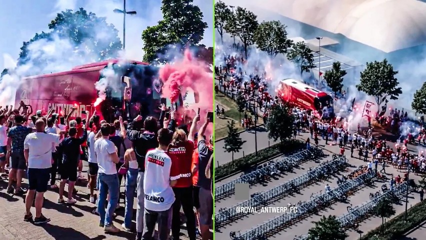 Fani Royal Antwerp pojechali za swoim zespołem do Genku