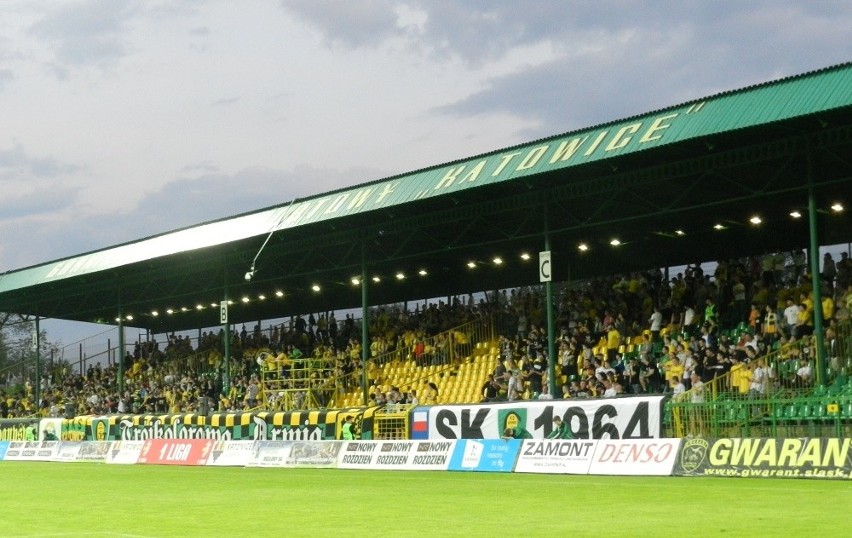 Kibice na meczu GKS Katowice - Termalica Nieciecza 1:1
