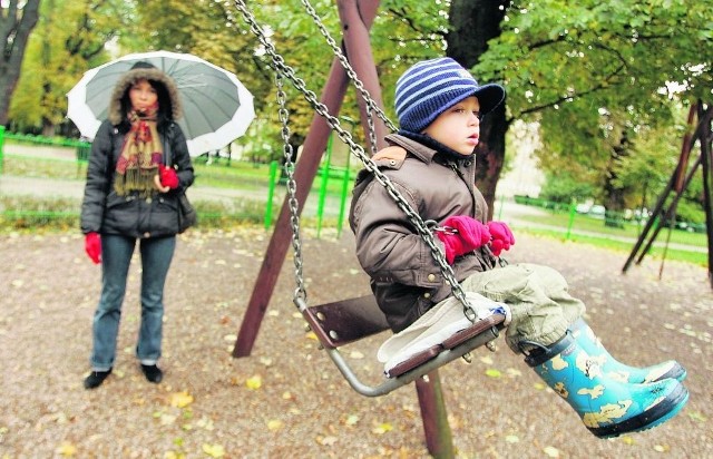 Beata Krawczyk z 3-letnim Georgiosem często odwiedzają park