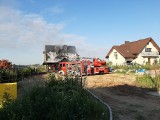 Pożar domu we wsi Łagiewniki koło Lublina. Straty oszacowano na 50 tys. złotych