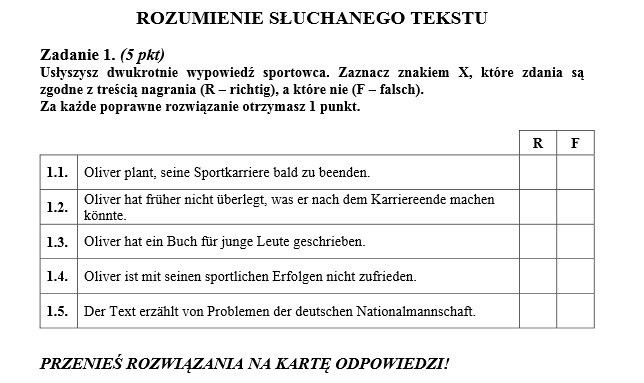 Stara matura 2016: Niemiecki podstawa (ODPOWIEDZI, ARKUSZ CKE, TRANSKRYPCJA)