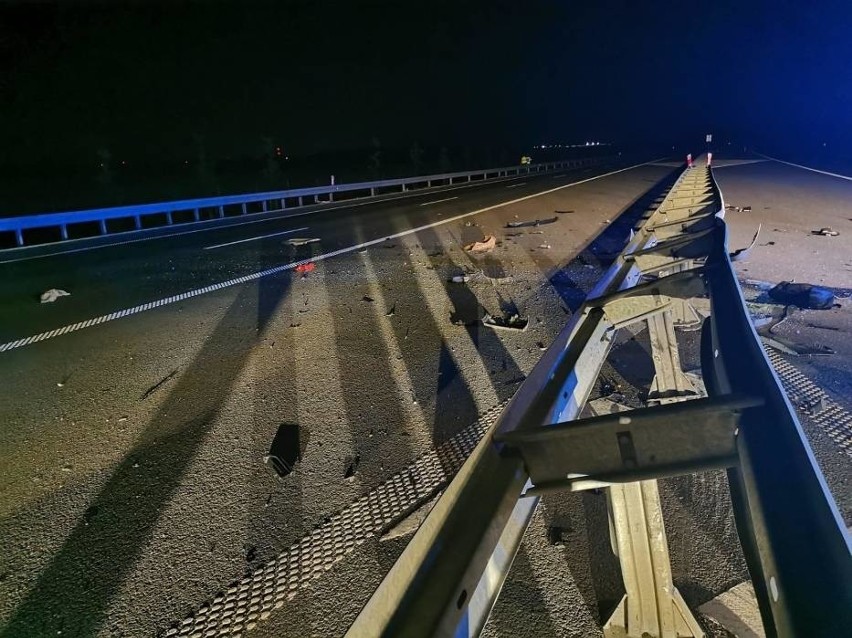 Śmiertelny wypadek na S5 Poznań - Wrocław. Kierowca uciekał przed policją, chciał popełnić samobójstwo 