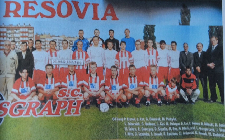 Resovia - rok 2000, Krzysztof Chwałka (w środkowym rzędzie,...