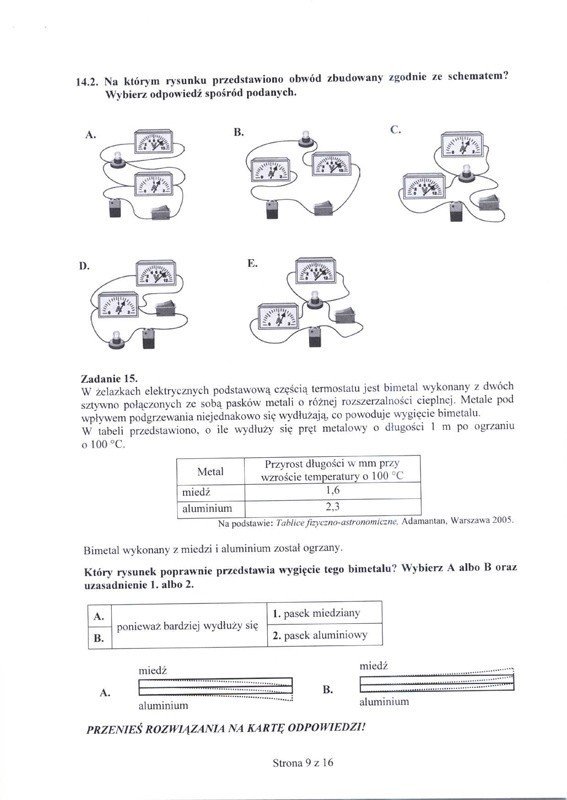 Egzamin gimnazjalny 2012. Test Przyrodniczy ARKUSZ...