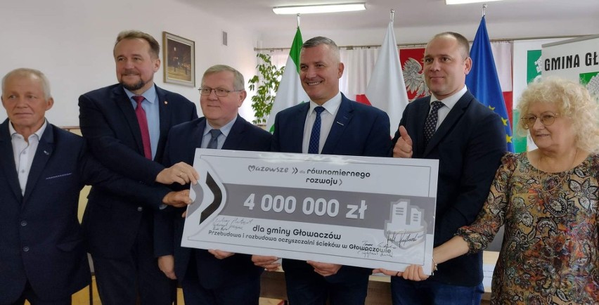 Cztery miliony złotych dotacji otrzyma Gmina Głowaczów na...