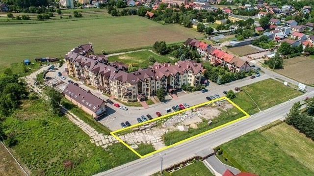 Aktualna zabudowa w rejonie ulic Leśnej i Zagrody Królewskie w Proszowicach