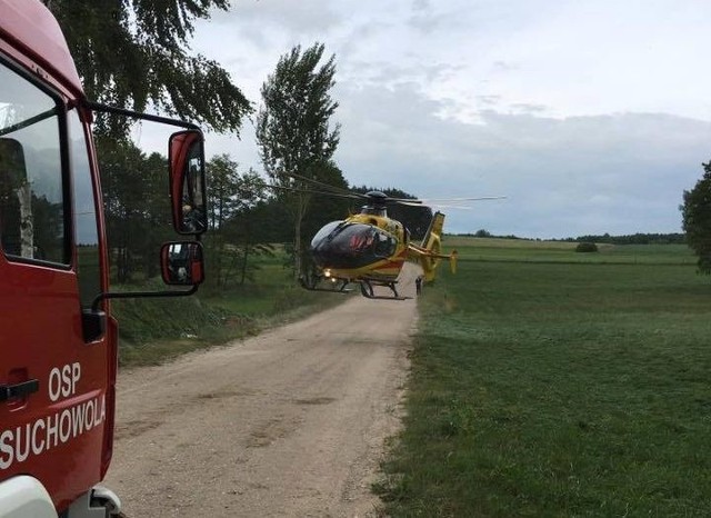 W sobotę, około godz. 12.30, OSP Suchowola została zadysponowana do zabezpieczenia lądowania śmigłowca Lotniczego Pogotowia Ratunkowego w miejscowości Laudańszczyzna.