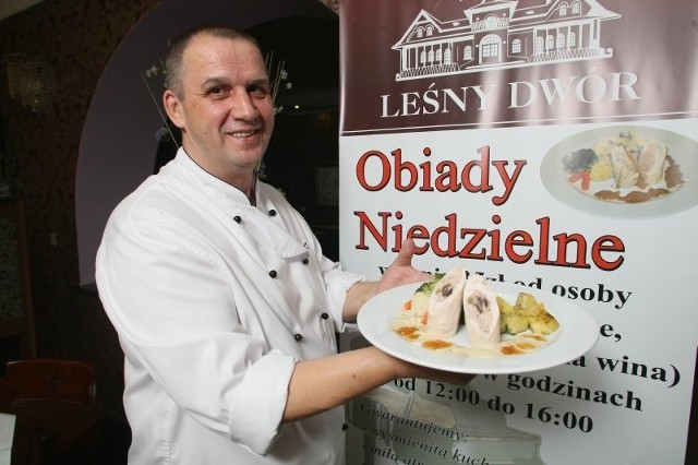 Restauracja i hotel Leśny Dwór w Kielcach zapraszają w niedziele na smaczne obiady przygotowane przez szefa kuchni Romana Szczepanka.